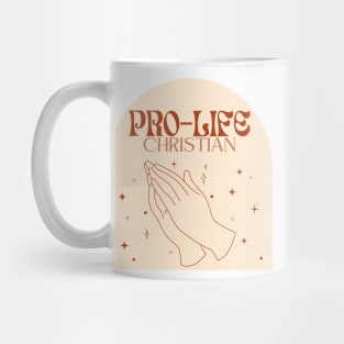 pro-life Christian trendy neutral boho aesthetic- march for life Mug